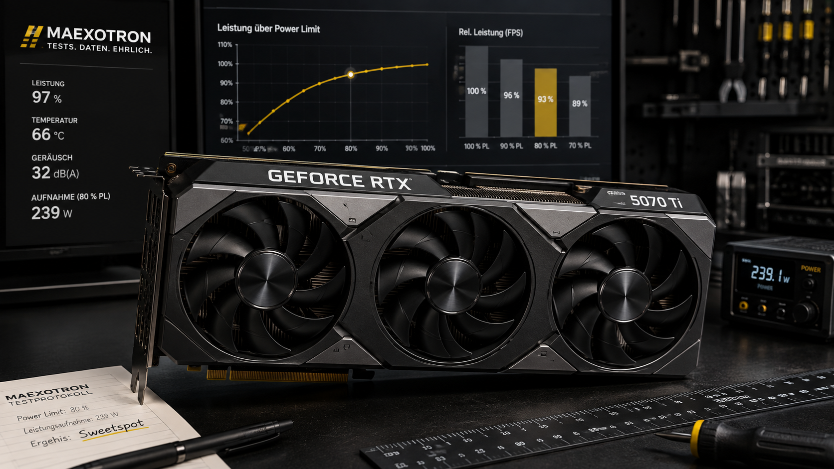 GeForce RTX 5070 Ti im Test: Wie viel Leistung brauchen 300 Watt wirklich?